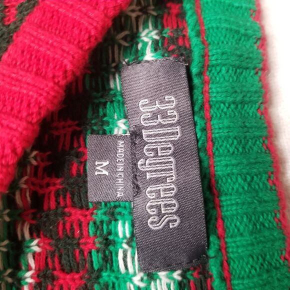 33 Degrees Santa T-Rex Dinosaur Ugly Christmas Sweater Adult Medium - Picture 4 of 11